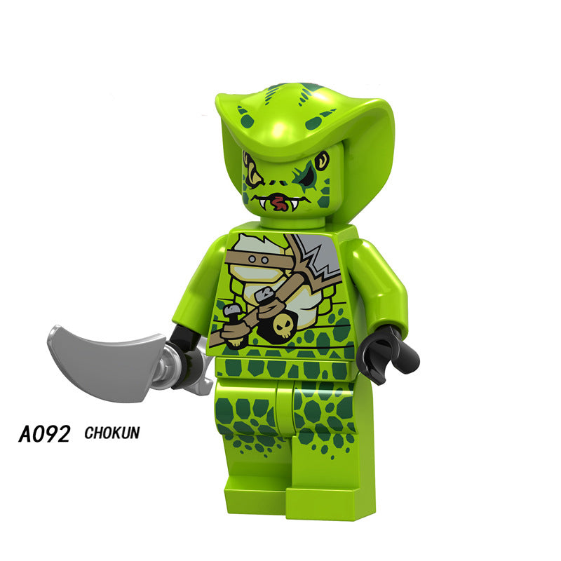 A090-097 Cole Jay Chokun Zane Chop'Rai Kai Lloyd Nya Cartoon Game Minifigures Building Blocks Mini Action Figures Assemble MOC DIY Weapon Sword Game Bricks Educational Toys Gift for Children Boys Kids