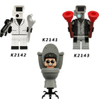K2141-2143 Web Anime Series Monitor Minifigs Building Blocks Sound Man TV Person Weapon Gun Swords Chainsaw Toys Boys