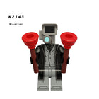 K2141-2143 Web Anime Series Monitor Minifigs Building Blocks Sound Man TV Person Weapon Gun Swords Chainsaw Toys Boys