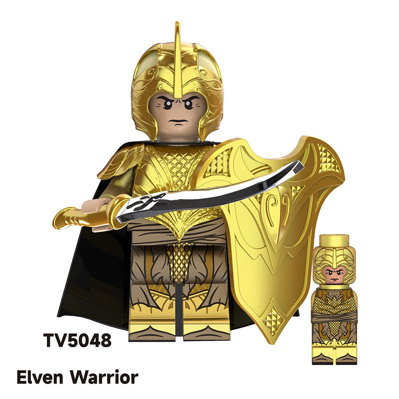 TV6406 Medieval The Lord Of Rings Nordo Elf Warrior Action Figures Haldir Building Blocks Soliders Weapon Toys Children Gifts