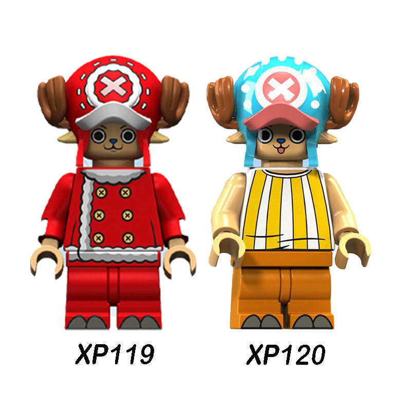 XP119 XP120 One Piece Japanese Anime Tony Tony Chopper Minifigs Action Figure Building Blocks Cartoon Movie Model Kids Birthday Gift