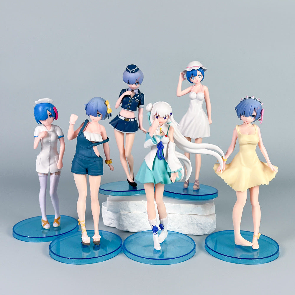 Rem Ram Anime Girl Figure Collection