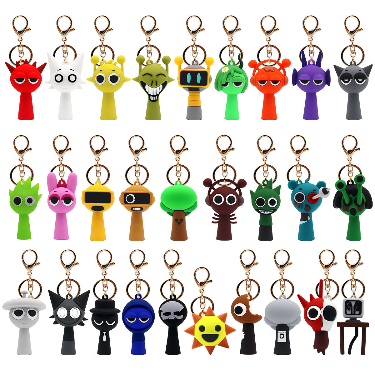 Sprunki Rhythm Box Keychain Hype Gift  Game