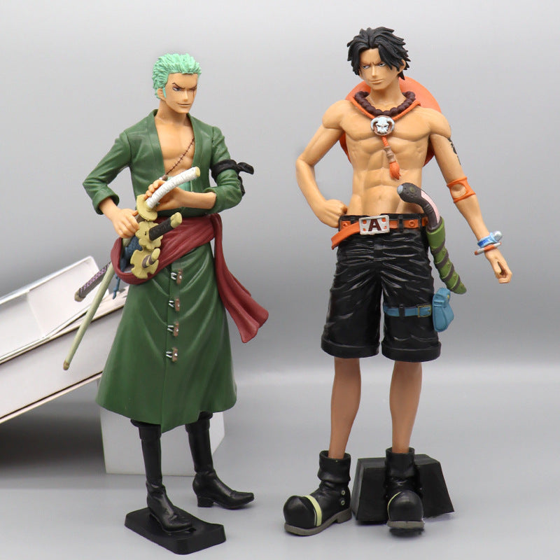 One Piece Zoro  Ace Figures Assembled Fire Power
