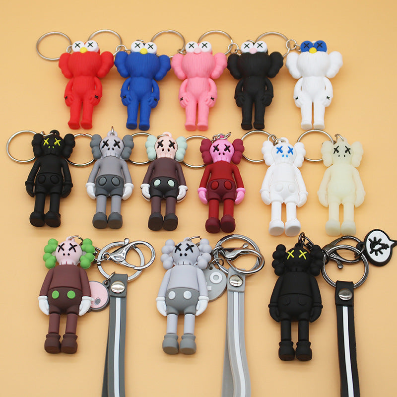 Trendy Sesame Street Couple Keychain KawsInspired Charm